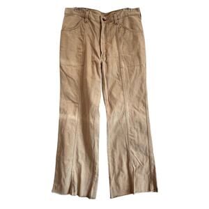 Vintage Lee Set USA Made Jeans 34x34 Khaki Cotton Sanfor Set Wrinkle Resistant